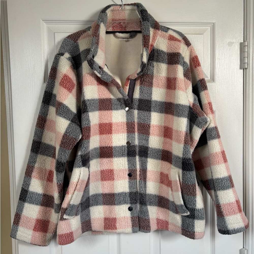 Plaid Maurices Sherpa Coat